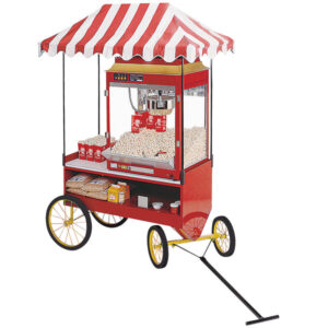 Cretors 4WSS-X Four-Wheel Red Antique Steerable Wagon Base