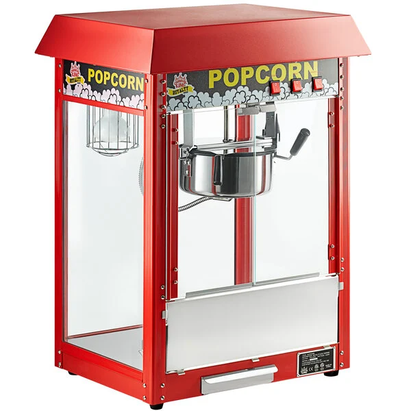 PM30R Royalty Series 8 oz. Red Commercial Popcorn Machine / Popper - 120V, 1320W