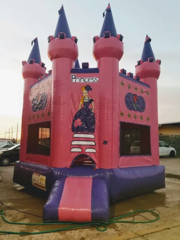 Pink and Purple Princess Bounce House (13W 13 L)